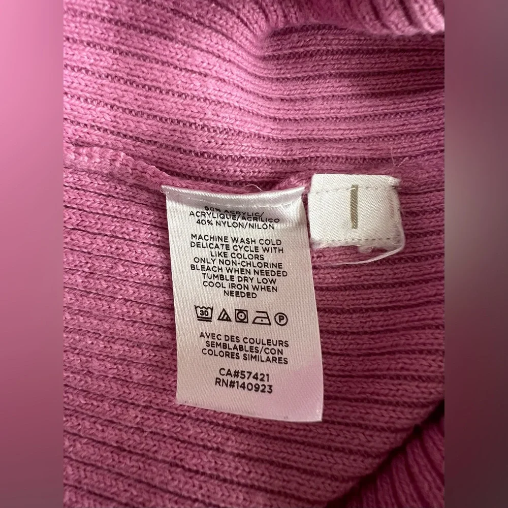 Loft V-Neck Ribbed Sweater - Picture 7 of 7